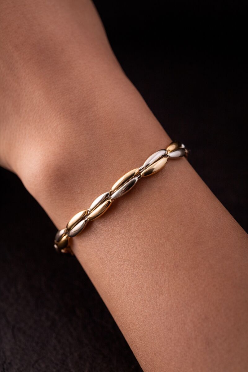 Cocoon — K18 + SV925 Mixed Bracelet