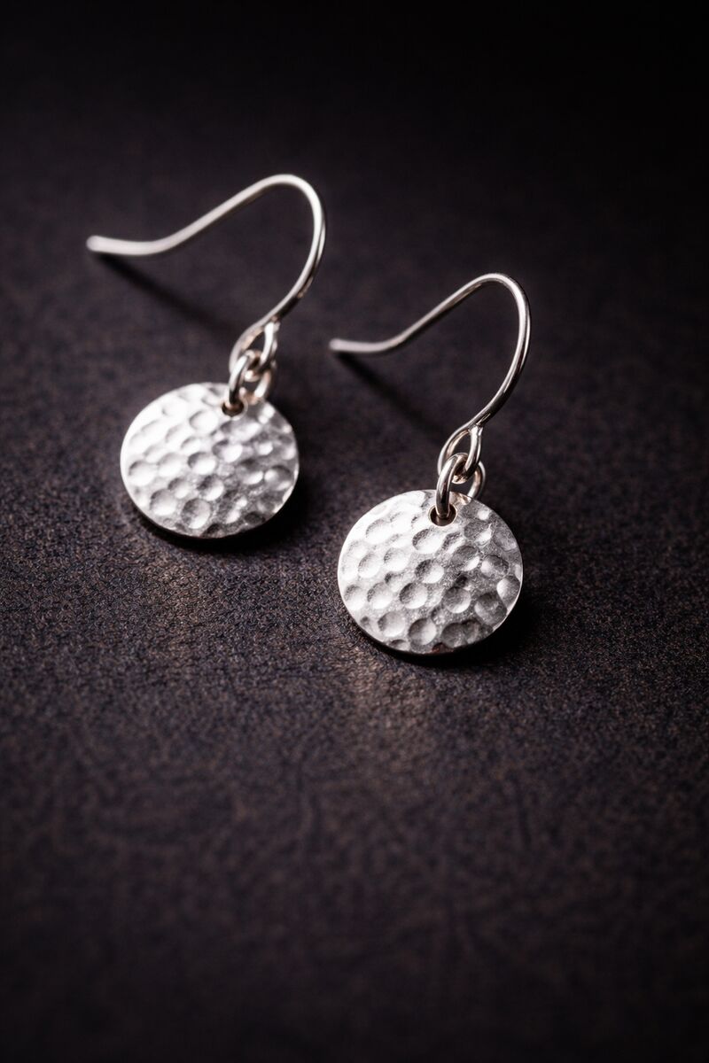 Ripple — SV925 Hammered Earring