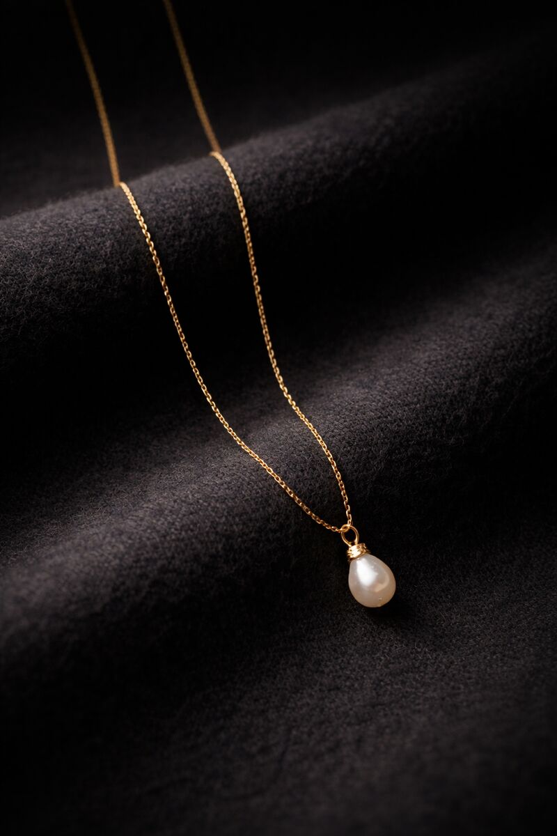 Silence — K18 + Freshwater Pearl Necklace