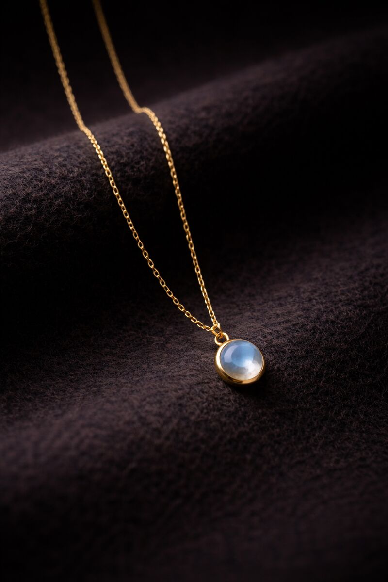 Horizon — K18 + Moonstone Necklace