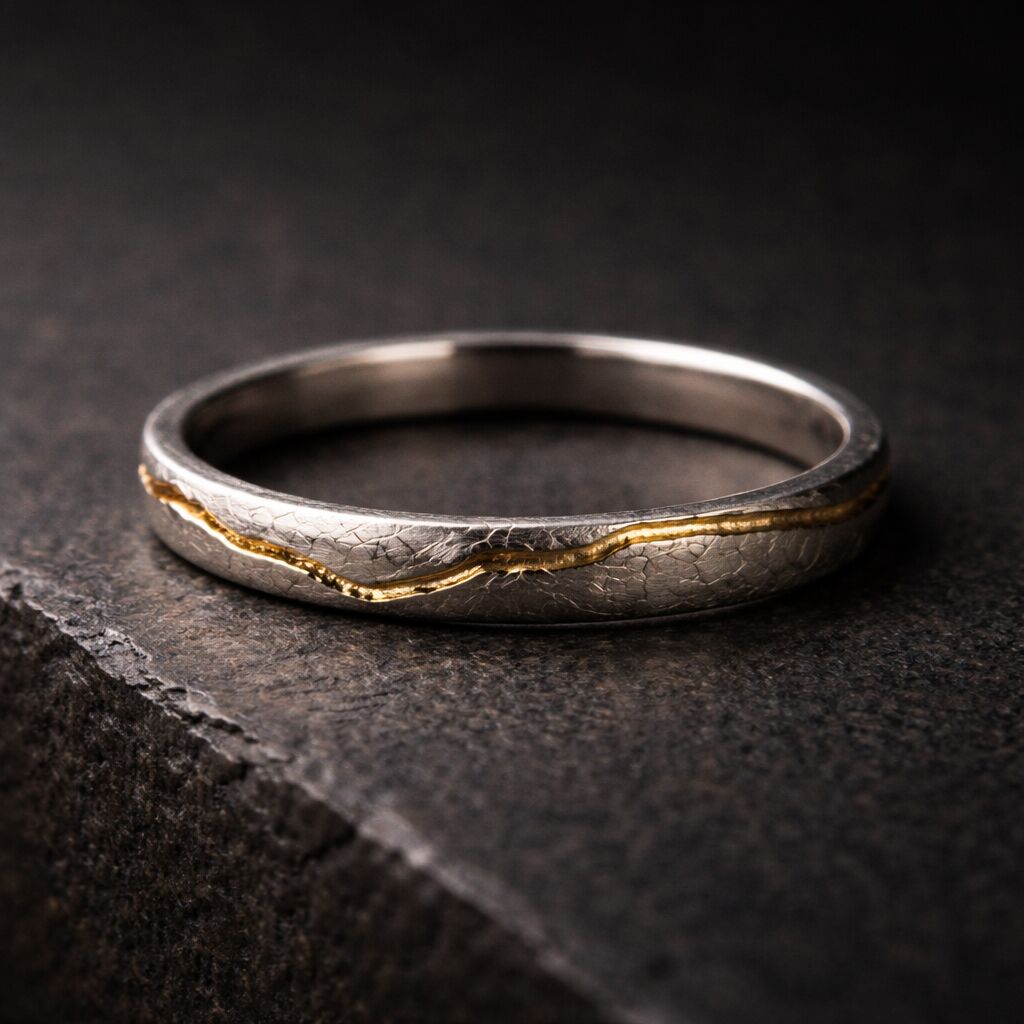 Fissure — SV925 + K18 Plating Ring