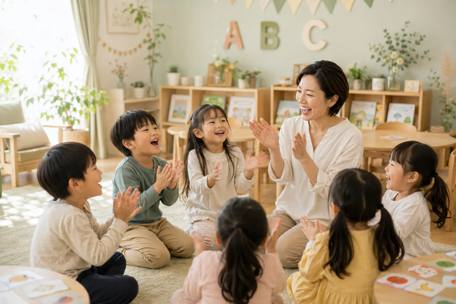 歌とチャンツで英語の音に親しむキッズクラス