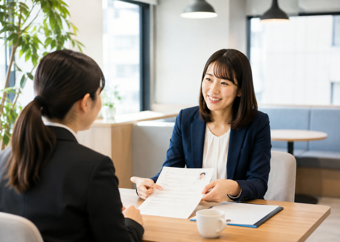 求職者と面談するキャリアアドバイザー
