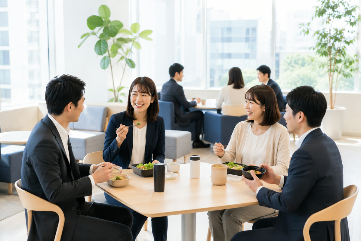 大阪支社のラウンジ