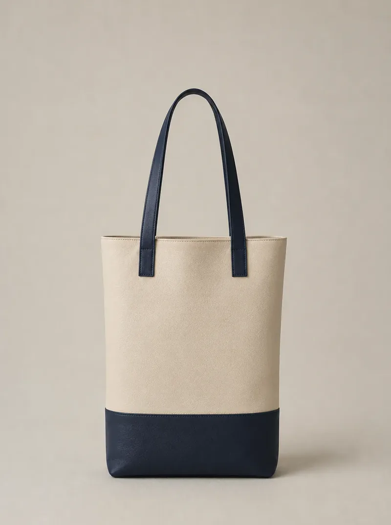 TWO-TONE SLIM TOTE BAG の単体カット